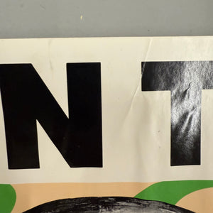 Robbie Canal Contra Cocaine Poster with Camouflage Skull | AS IS