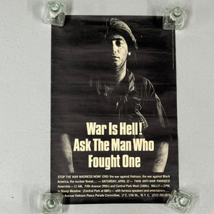 1960s War is Hell! Vietnam War Protest Poster | AS IS