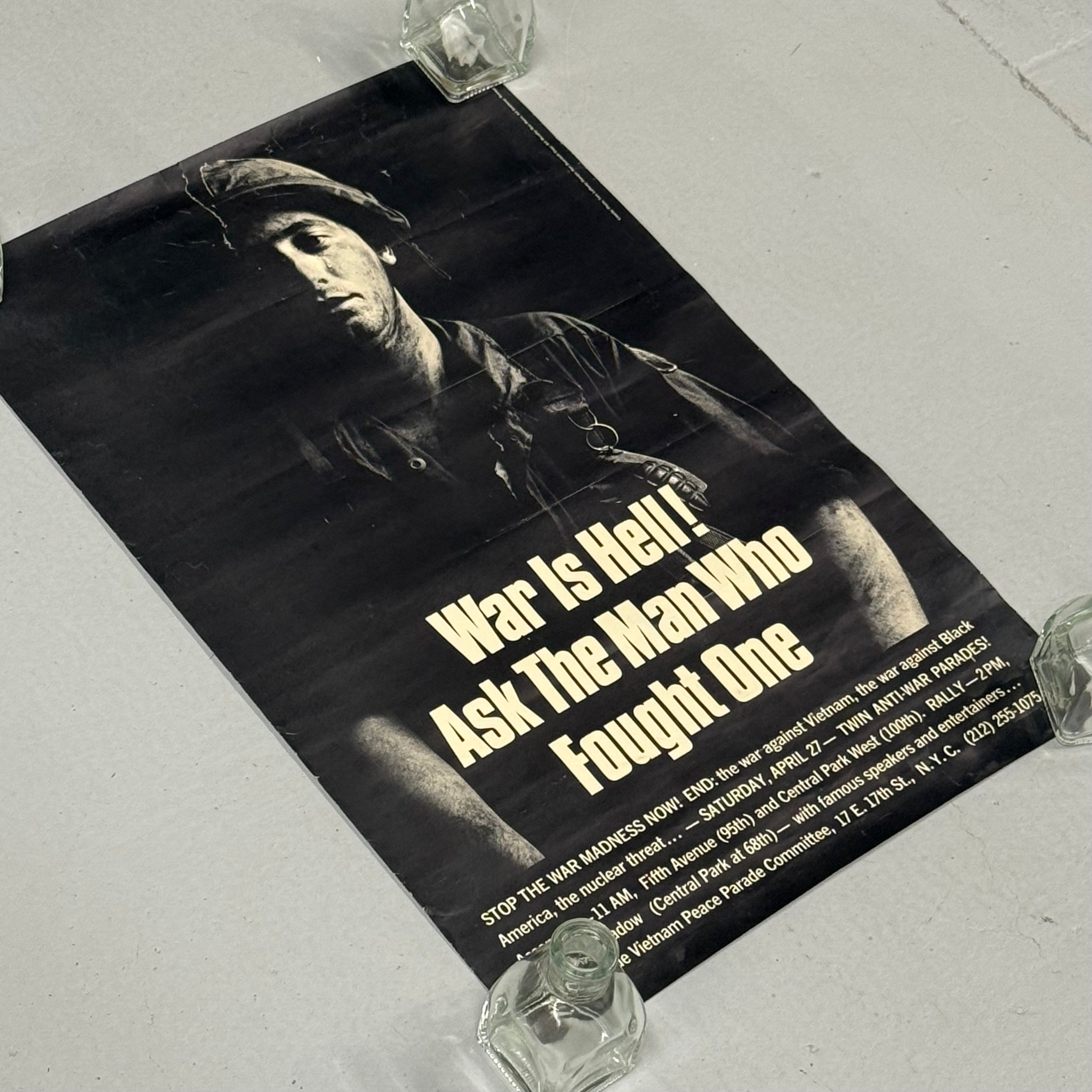 1960s War is Hell! Vietnam War Protest Poster | AS IS