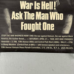 1960s War is Hell! Vietnam War Protest Poster | AS IS