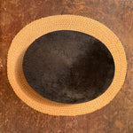Antique Young Bros Porkpie Hat with Mixed Felt and Straw | 7 3/8