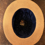 Antique Young Bros Porkpie Hat with Mixed Felt and Straw | 7 3/8