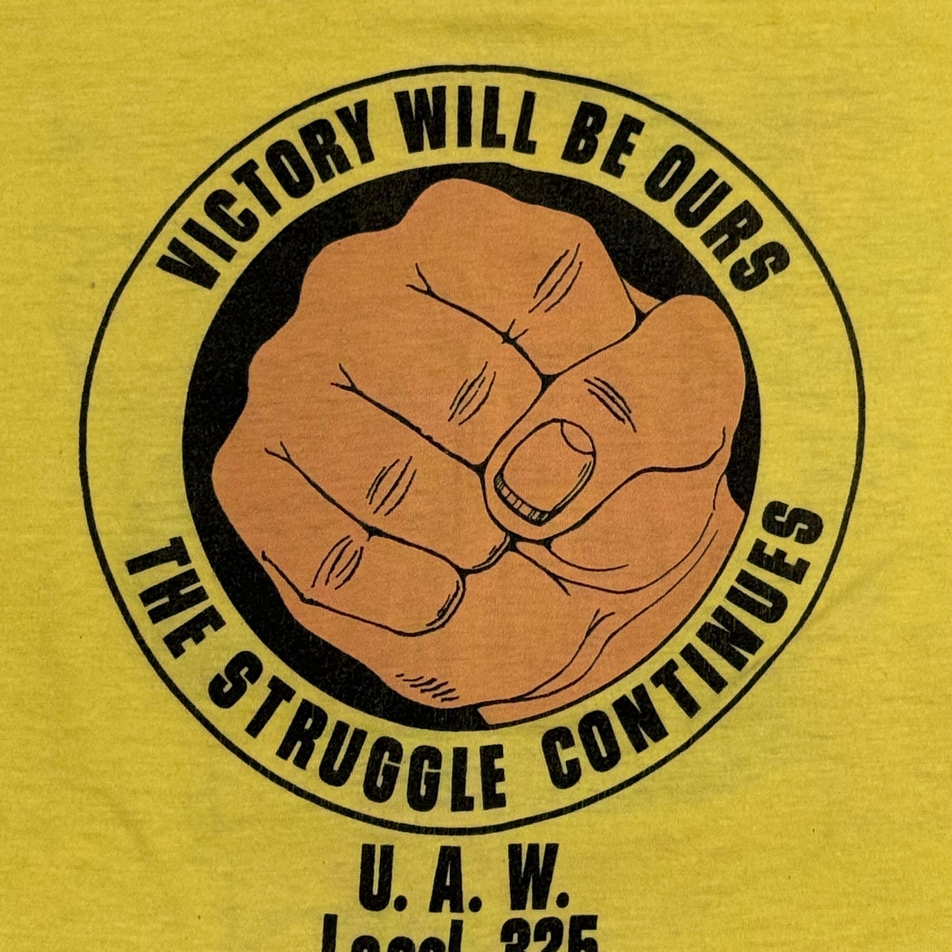 Rare 1980s Political Union Protest Shirt with Nelson Mandela