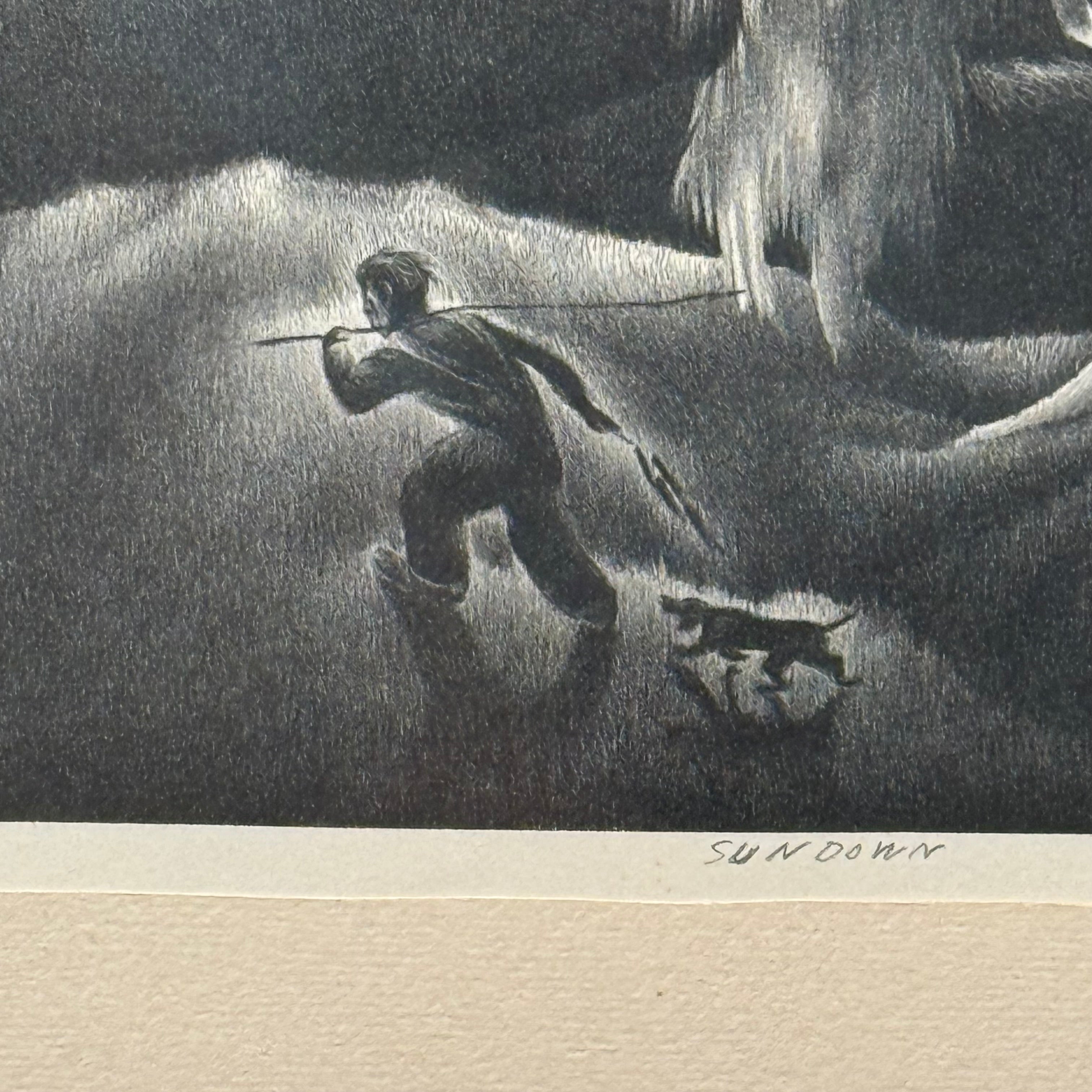 Bernard Steffen WPA Era Print Titled “Sundown” | Limited Edition