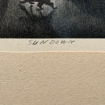 Bernard Steffen WPA Era Print Titled “Sundown” | Limited Edition