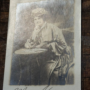 Antique Palm Reader RPPC with Handwritten Details and Cards