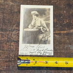 Antique Palm Reader RPPC with Handwritten Details and Cards