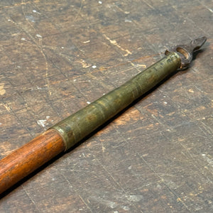 18th Century Bludgeon Malacca Cane with Bone Handle