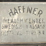 Early 1900s Health Center Sign from Kansas City | Antique Trade Signs | Swedish Massage Electrical Hydrotherapy | Pendergast Era | AS IS