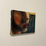 1950s Expressionist Painting of Female Stylized Profile | 12” x 9”