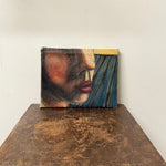1950s Expressionist Painting of Female Stylized Profile | 12” x 9”