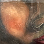 1950s Expressionist Painting of Female Stylized Profile | 12” x 9”