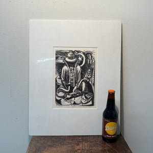 Billy Morrow Jackson Woodcut Print “Serenade, Mexico” | 10 of 15