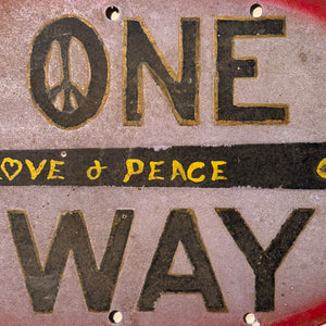 1960s Hippie Folk Art Road Sign from Milwaukee | Counter Culture
