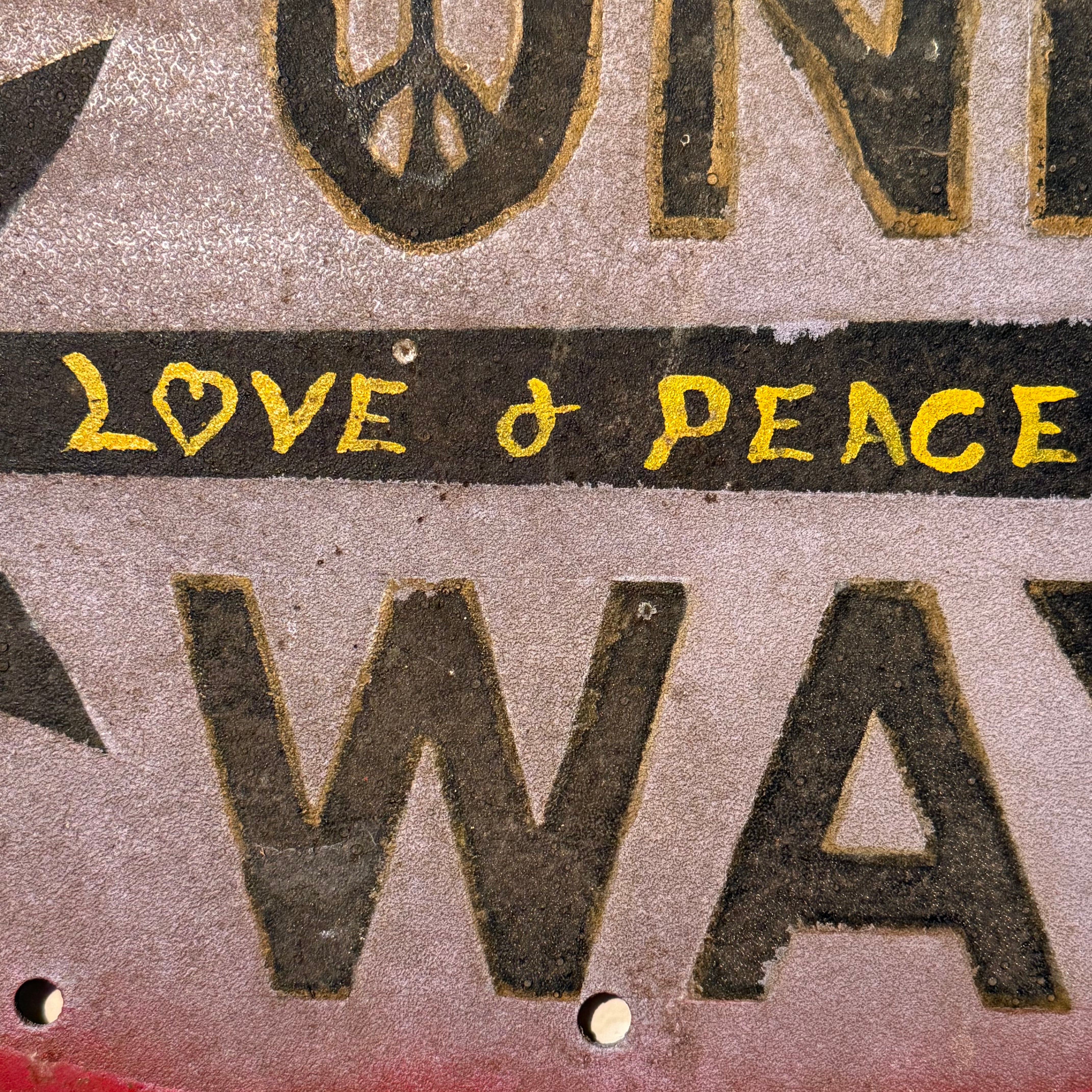 1960s Hippie Folk Art Road Sign from Milwaukee | Counter Culture