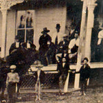 Antique Mammoth Tintype of Globe Hotel in Alpena Michigan