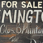 Antique Remington Hardware Sign for Burhans & Black Inc.