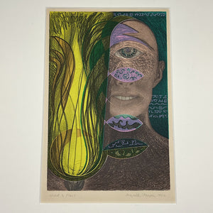 Maybelle Stamper Lithograph entitled "Head and Plant" 2/9 | 1952