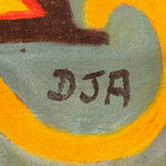 1950s Parisian Abstract Surrealist Art Brut Paintings | Cobra Style Art