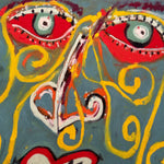 1950s Parisian Abstract Surrealist Art Brut Paintings | Cobra Style Art