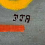 1950s Parisian Abstract Surrealist Art Brut Paintings | Cobra Style Art