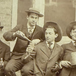 Antique Photograph of Drinking Football Team | Early 1900s Humor