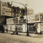 Early 1900s NYC Defendant Exhibit Photos | Urban Broadside Billboards | Vintage New York City Advertising History