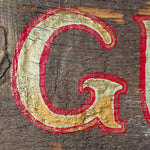 Pre-War Guitar Repair Trade Sign | 1930s Folk Art