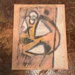 Bernard Gussow Abstract Skeleton Painting on Board | Provenance
