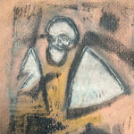 Bernard Gussow Abstract Skeleton Painting on Board | Provenance