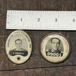 1930s American Type Founder Inc Employee Badges