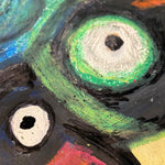 1950s Parisian Abstract Surrealist Art Brut Painting | CoBrA