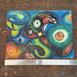 1950s Parisian Abstract Surrealist Art Brut Painting | CoBrA