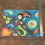 1950s Parisian Abstract Surrealist Art Brut Painting | CoBrA