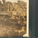 Antique CB&Q Railroad Photo Cainsville MO Steam Wrecker Crane