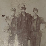 1890s Oil-Wick Coal Miners Cabinet Card | Coffeen Illinois | Gritty Occupational Photography | Industrial History