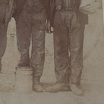 1890s Oil-Wick Coal Miners Cabinet Card | Coffeen Illinois