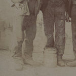 1890s Oil-Wick Coal Miners Cabinet Card | Coffeen Illinois