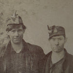 1890s Oil-Wick Coal Miners Cabinet Card | Coffeen Illinois