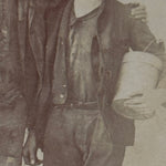 1890s Oil-Wick Coal Miners Cabinet Card | Coffeen Illinois