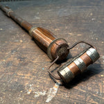 Antique Occupational Trade System Cane | Early 1900s Industrial Folk Art Walking Stick