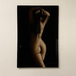 1970s Nude Black Velvet Painting | Found Art "Cisneros"