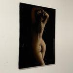 1970s Nude Black Velvet Painting | Found Art "Cisneros"