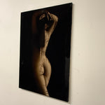 1970s Nude Black Velvet Painting | Found Art "Cisneros"