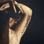 1970s Nude Black Velvet Painting | Found Art "Cisneros"