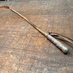Antique Victorian Repoussé Riding Crop | Silver Plate Handle