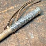 Antique Victorian Repoussé Riding Crop | Silver Plate Handle