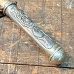 Antique Victorian Repoussé Riding Crop | Silver Plate Handle