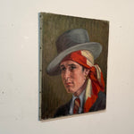 1950s French Bohemian Portrait Painting | Cool Character Study