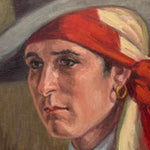 1950s French Bohemian Portrait Painting | Cool Character Study